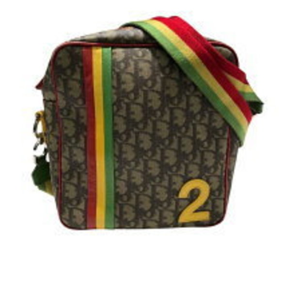 Christian Dior Trotter Shoulder Rasta Pattern Bag - Picture 1 of 5